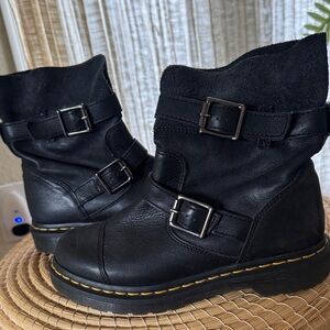 Dr. Martens Black Lug Sole Boot - The Original Embossed Sole